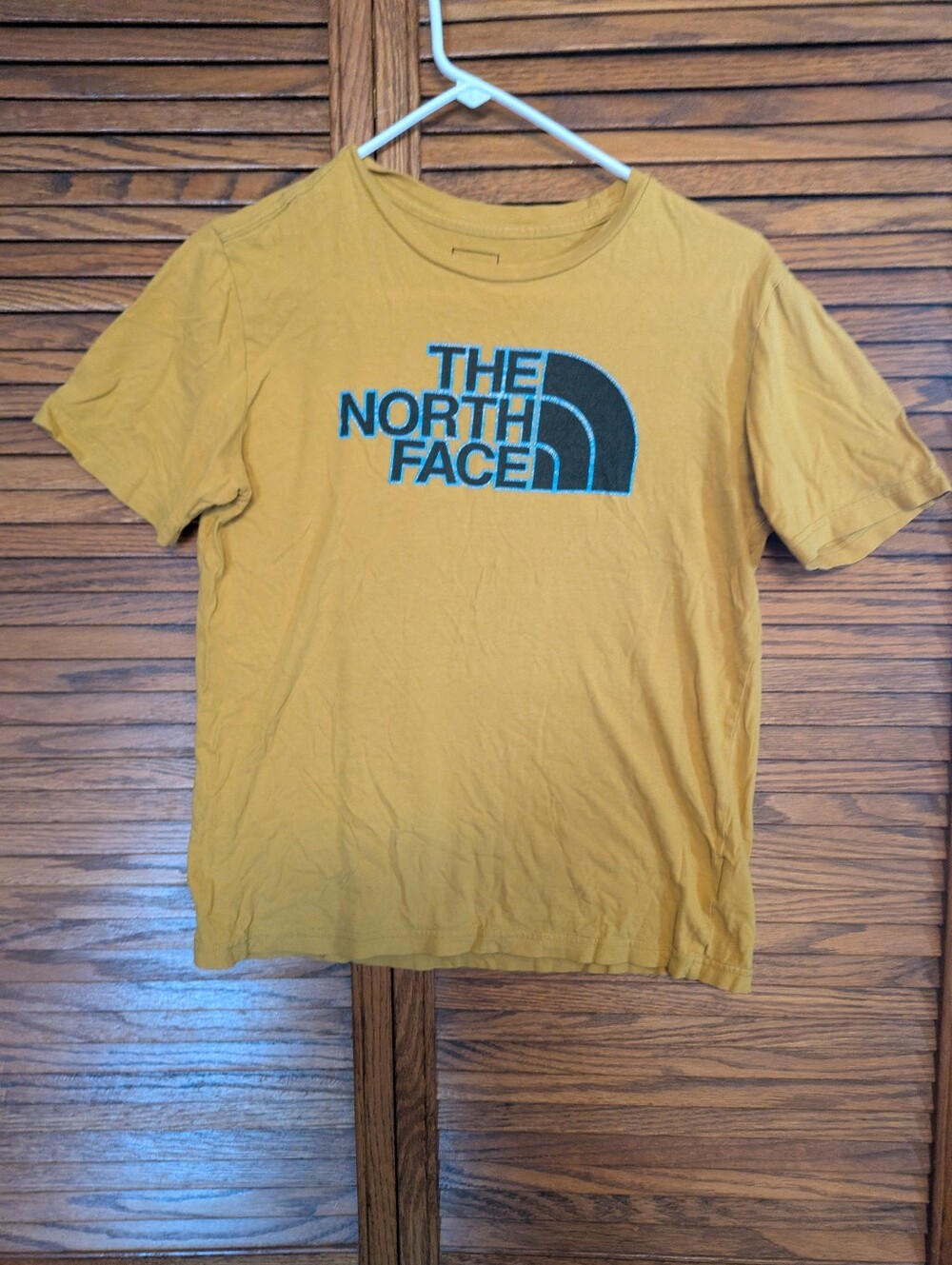 The North Face Yellow Youth T-shirt Boys Size Large 14 16